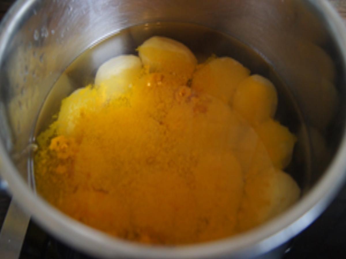 Eier in Sahne-Senf-Sauce mit geräucherten Lachs und Drillingen - Rezept - Bild Nr. 6