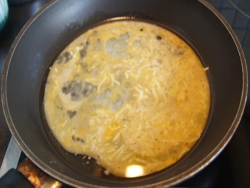 Steinpilz-Schinken-Omelett mit Pimentos - Rezept - Bild Nr. 6