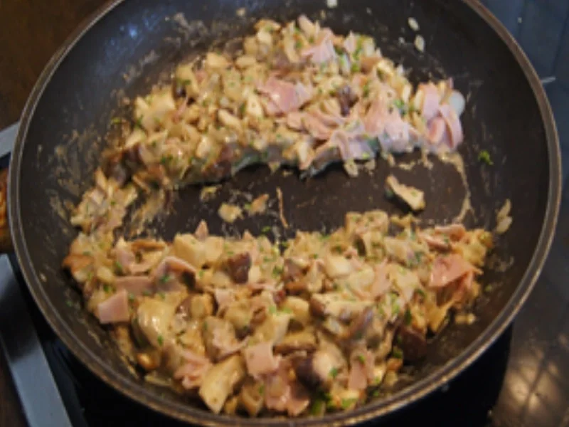 Steinpilz-Schinken-Omelett mit Pimentos - Rezept - Bild Nr. 13