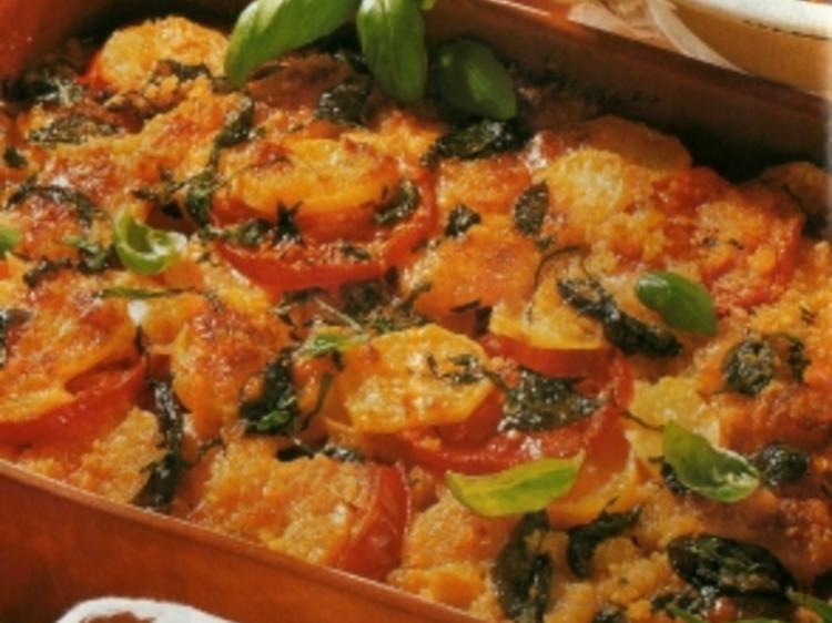 Kartoffel Tomaten Auflauf - einfach - 190 kcal/100g