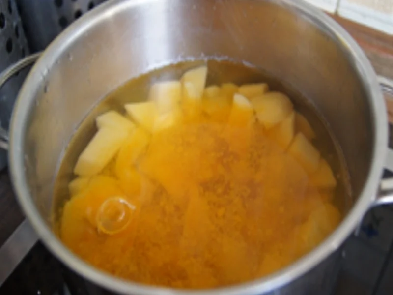 Wildschweinbratwürstchen mit Rotkohl und Kartoffelstampf - Rezept - Bild Nr. 9