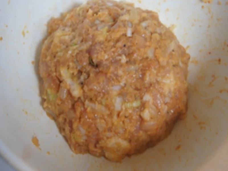 Rezept: Hähnchenbrustfilet-Buletten mit Chicorée- und Honig-Bundmöhren-Gemüse Bild Nr. 4 Hähnchenbrustfilet-Buletten mit Chicorée- und Honig-Bundmöhren-Gemüse - Rezept - Bild Nr. 4