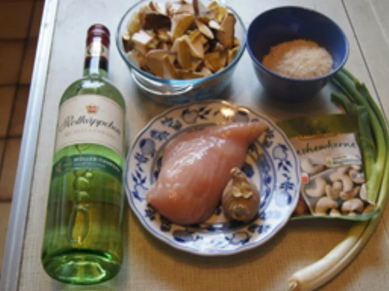 Hähnchen-Steinpilz-Wok mit Basmatireis - Rezept - Bild Nr. 16865