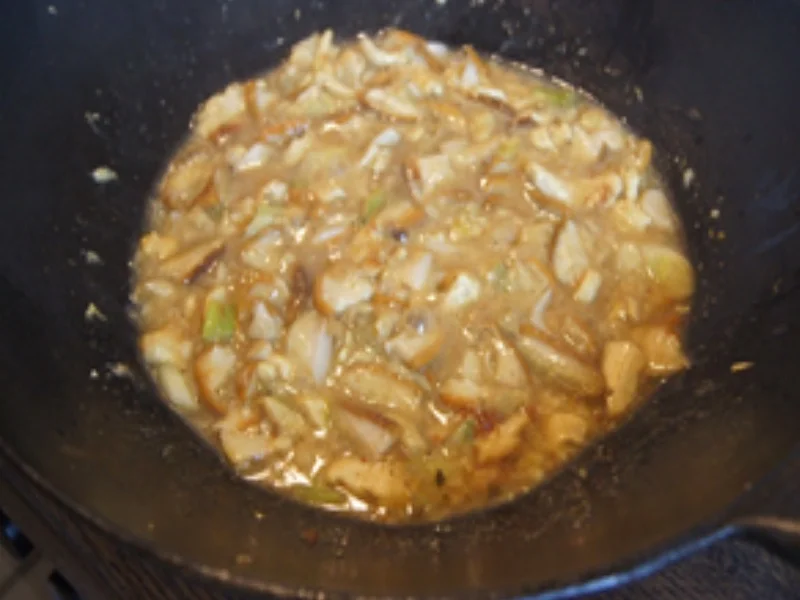 Hähnchen-Steinpilz-Wok mit Basmatireis - Rezept - Bild Nr. 16875