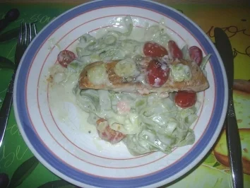 Rezept: Fisch - Überbackenes Lachsfilet Fisch - Überbackenes Lachsfilet - Rezept