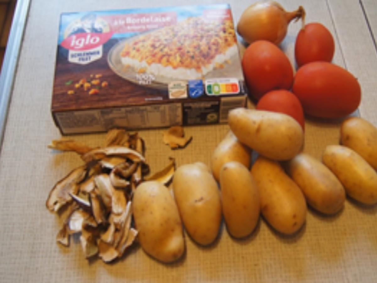 Schlemmerfilet mit Roma-Tomatensalat und Steinpilz-Kartoffelstampf - Rezept - Bild Nr. 3