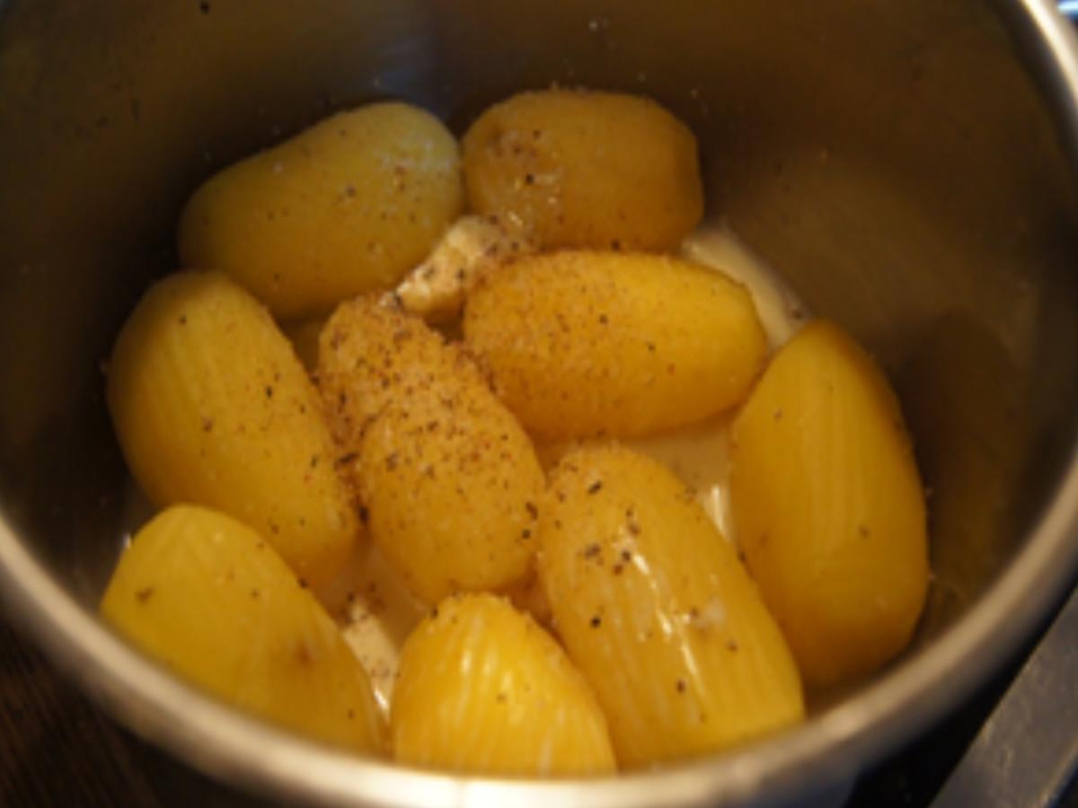 Schlemmerfilet mit Roma-Tomatensalat und Steinpilz-Kartoffelstampf - Rezept - Bild Nr. 11