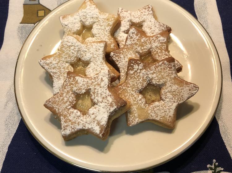 Spitzbuben mal mit Zitronengelee gefüllt - Rezept mit Bild
