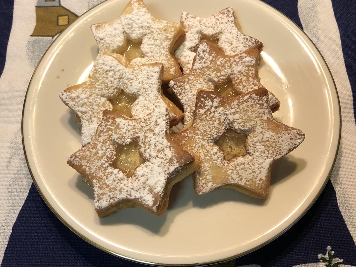 Spitzbuben mal mit Zitronengelee gefüllt - Rezept mit Bild