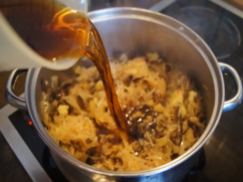 Sauerkraut mit Steinpilzen und Bratkartoffeln - Rezept - Bild Nr. 16895