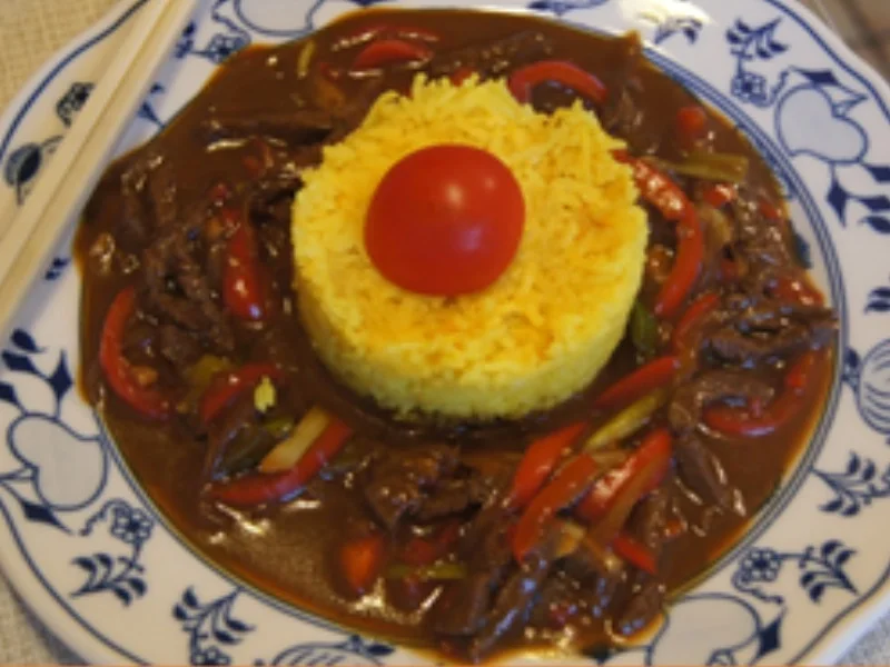 Rindfleisch mit Gemüse und Würzreis - Rezept - Bild Nr. 16