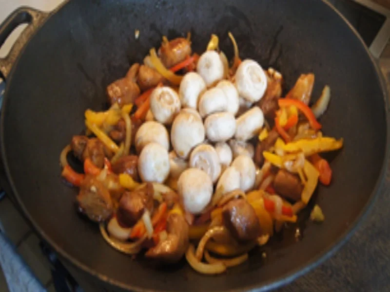 Hähnchenbrustfilet mit Champignons und Basmatireis - Rezept - Bild Nr. 16888