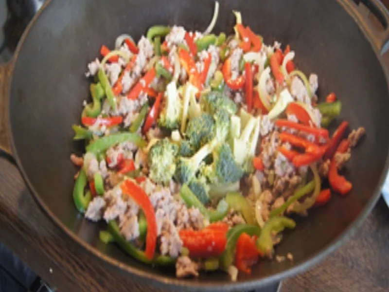 Bratnudeln mit Putenhackfleisch und Gemüse - Rezept - Bild Nr. 8