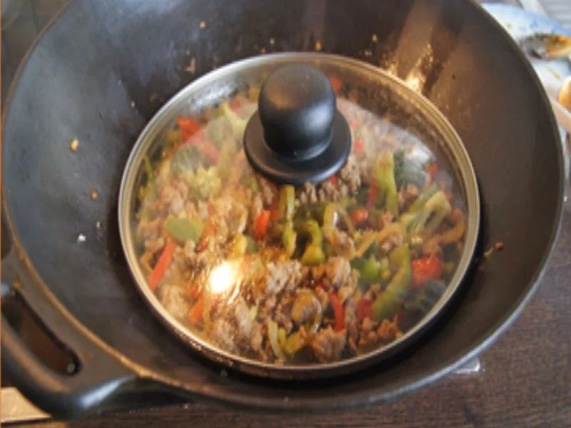 Bratnudeln mit Putenhackfleisch und Gemüse - Rezept - Bild Nr. 9