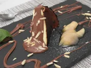 Rezept: Kรคsekuchen mit Schokolade und karamellisierten Pfirsichen Bild Nr. 16889 Kรคsekuchen mit Schokolade und karamellisierten Pfirsichen - Rezept - Bild Nr. 16889