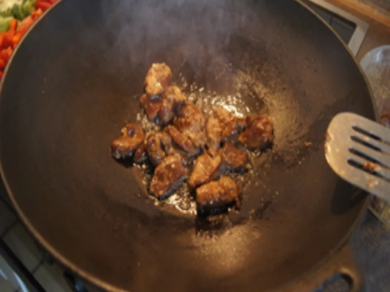 Schweinefilet mit Zwiebel-Paprika-Gemüse und Basmatireis - Rezept - Bild Nr. 16894