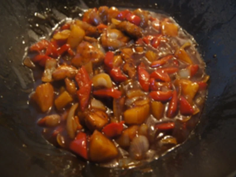 Hühnerfleisch süß-sauer mit Basmatireis - Rezept - Bild Nr. 21