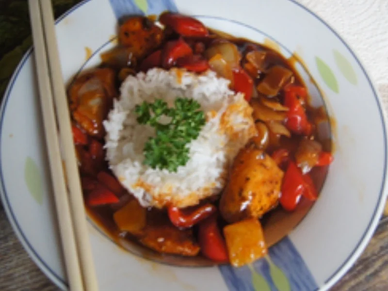 Hühnerfleisch süß-sauer mit Basmatireis - Rezept - Bild Nr. 23