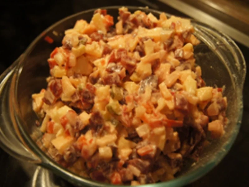 Heringsfilet mit gemischten Salat und Pellkartoffel-Drillingen - Rezept - Bild Nr. 7