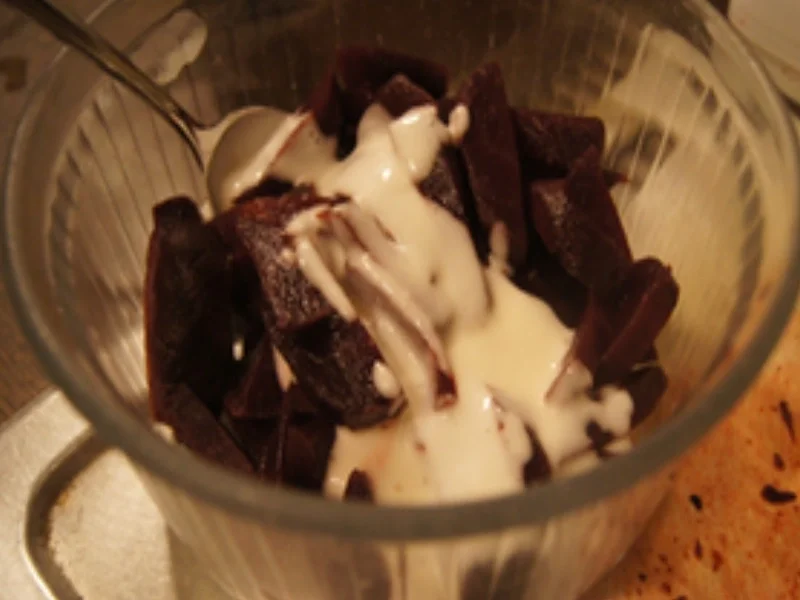 Nackenkotelett mit Kartoffelstampf und Rote-Bete-Salat - Rezept - Bild Nr. 18