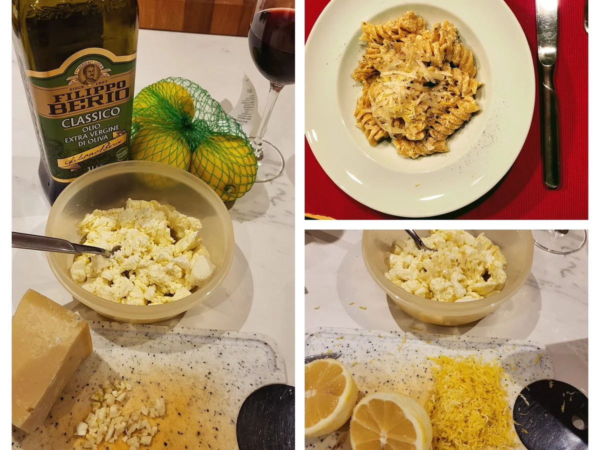 Pasta Ricotta al Limone - Rezept - Bild Nr. 16897