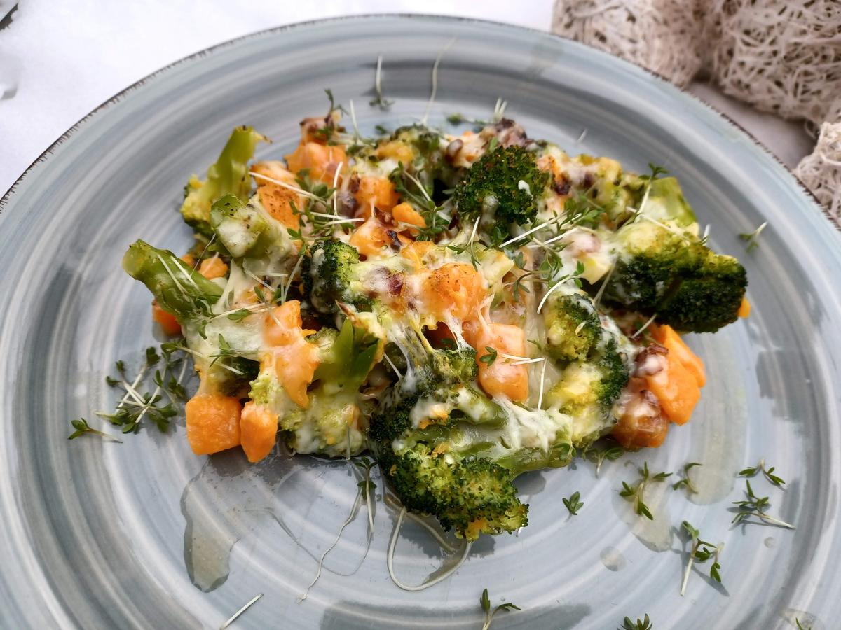 Süßkartoffel - Brokkoli - Auflauf - Rezept