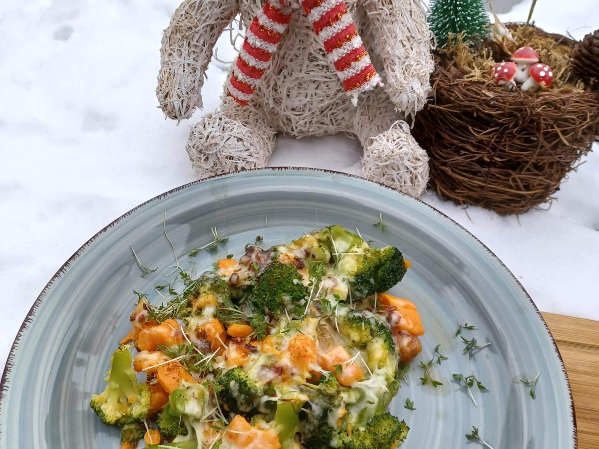 Süßkartoffel - Brokkoli - Auflauf - Rezept