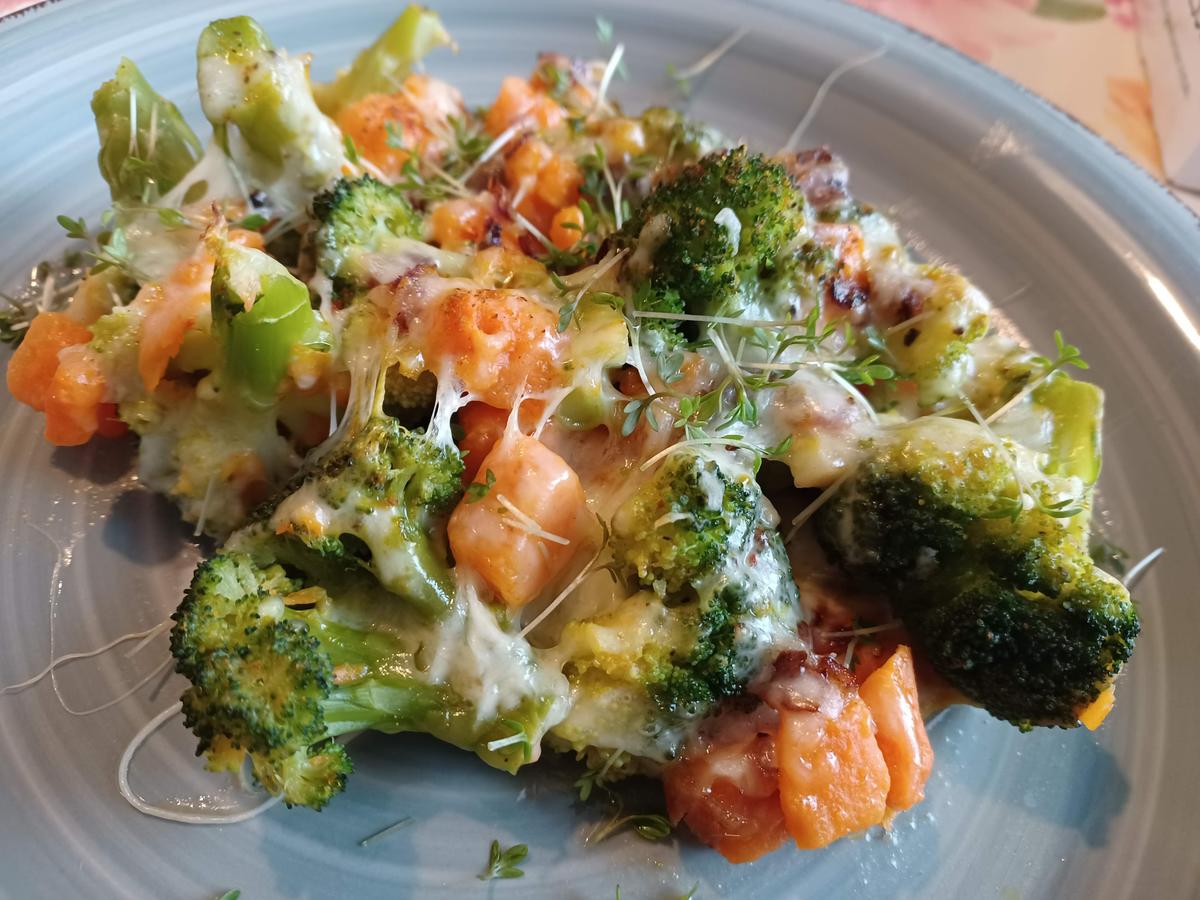 Süßkartoffel - Brokkoli - Auflauf - Rezept