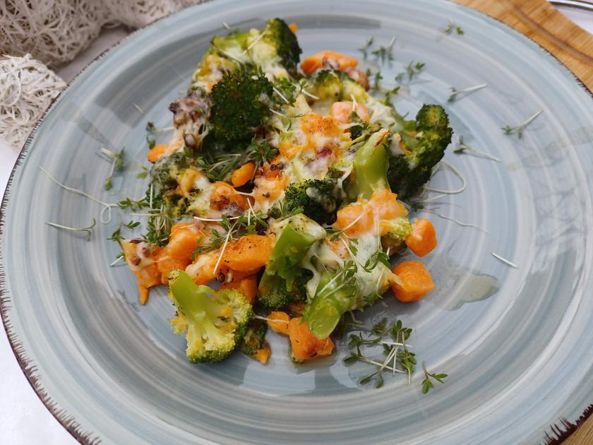 Süßkartoffel - Brokkoli - Auflauf - Rezept