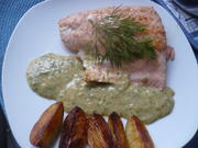 Gebratener Lachs in Honig-Senfsauce - Rezept - Bild Nr. 2