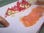 Lachsforelle mit Baguette und Zitronen-Knoblauch-Mayonnaise - Rezept - Bild Nr. 2