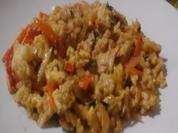 Wok-Gemüse mit Hähnchenfleisch, Ei und Basmatireis - Rezept - Bild Nr. 16895