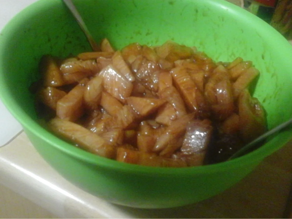 Wok-Gemüse mit Hähnchenfleisch, Ei und Basmatireis - Rezept - Bild Nr. 16899