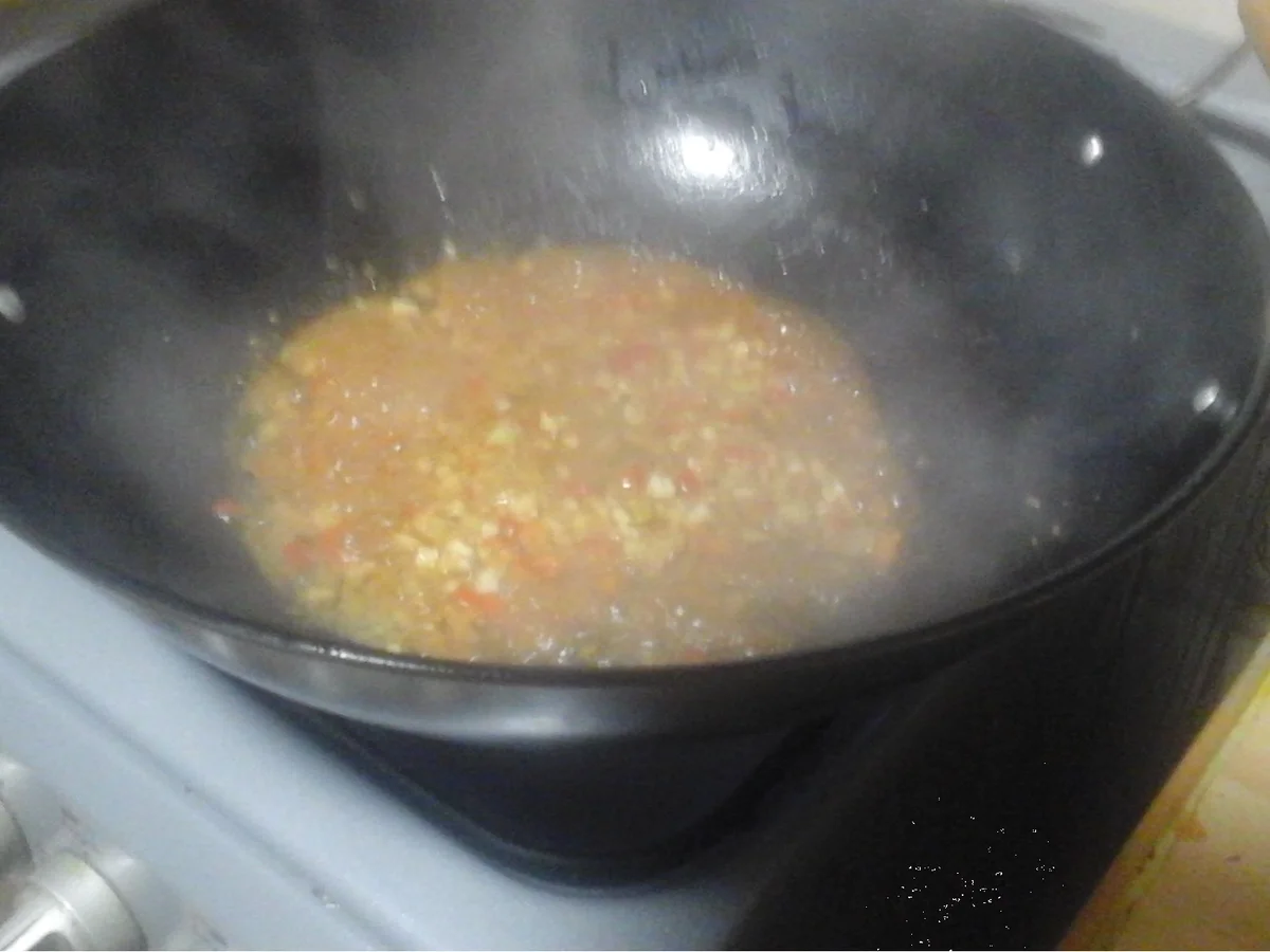 Wok-Gemüse mit Hähnchenfleisch, Ei und Basmatireis - Rezept - Bild Nr. 16903