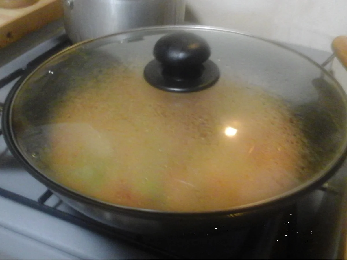 Wok-Gemüse mit Hähnchenfleisch, Ei und Basmatireis - Rezept - Bild Nr. 16905