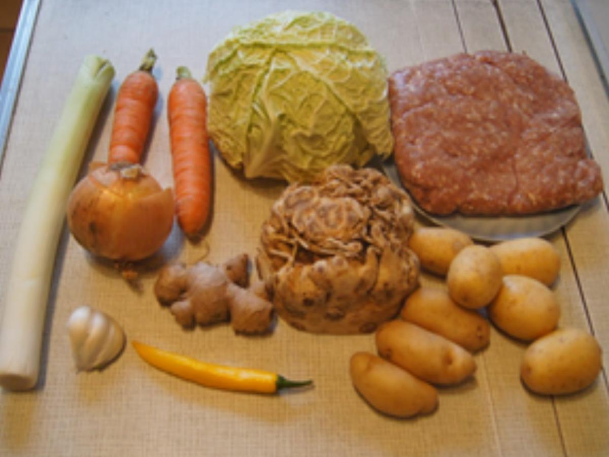Bouillon-Gemüse-Hackfleisch-Eintopf - Rezept - Bild Nr. 3