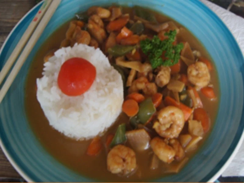 Rezept: Garnelen-Gemüse-Wok mit Jasmin-Reis Bild Nr. 2 Garnelen-Gemüse-Wok mit Jasmin-Reis - Rezept - Bild Nr. 2