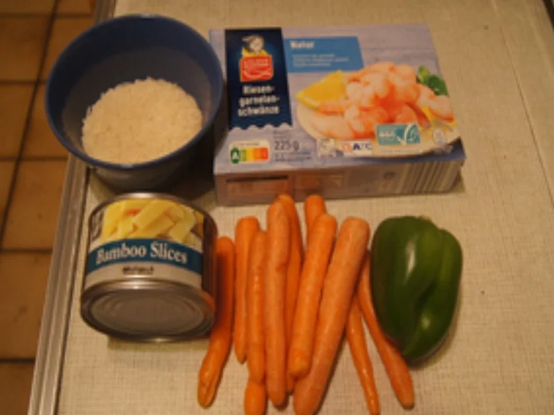 Rezept: Garnelen-Gemüse-Wok mit Jasmin-Reis Bild Nr. 3 Garnelen-Gemüse-Wok mit Jasmin-Reis - Rezept - Bild Nr. 3