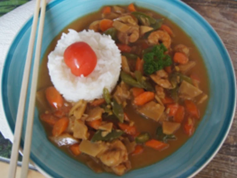 Rezept: Garnelen-Gemüse-Wok mit Jasmin-Reis Bild Nr. 18 Garnelen-Gemüse-Wok mit Jasmin-Reis - Rezept - Bild Nr. 18