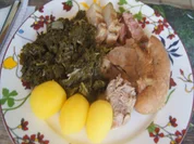 Brauner Kohl 2024 mit deftiger Beilage und Salzkartoffeln - Rezept - Bild Nr. 16896