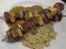 Rezept: Fleisch: Fruchtige Lendenspieße Bild Nr. 2 Fleisch: Fruchtige Lendenspieße - Rezept - Bild Nr. 2