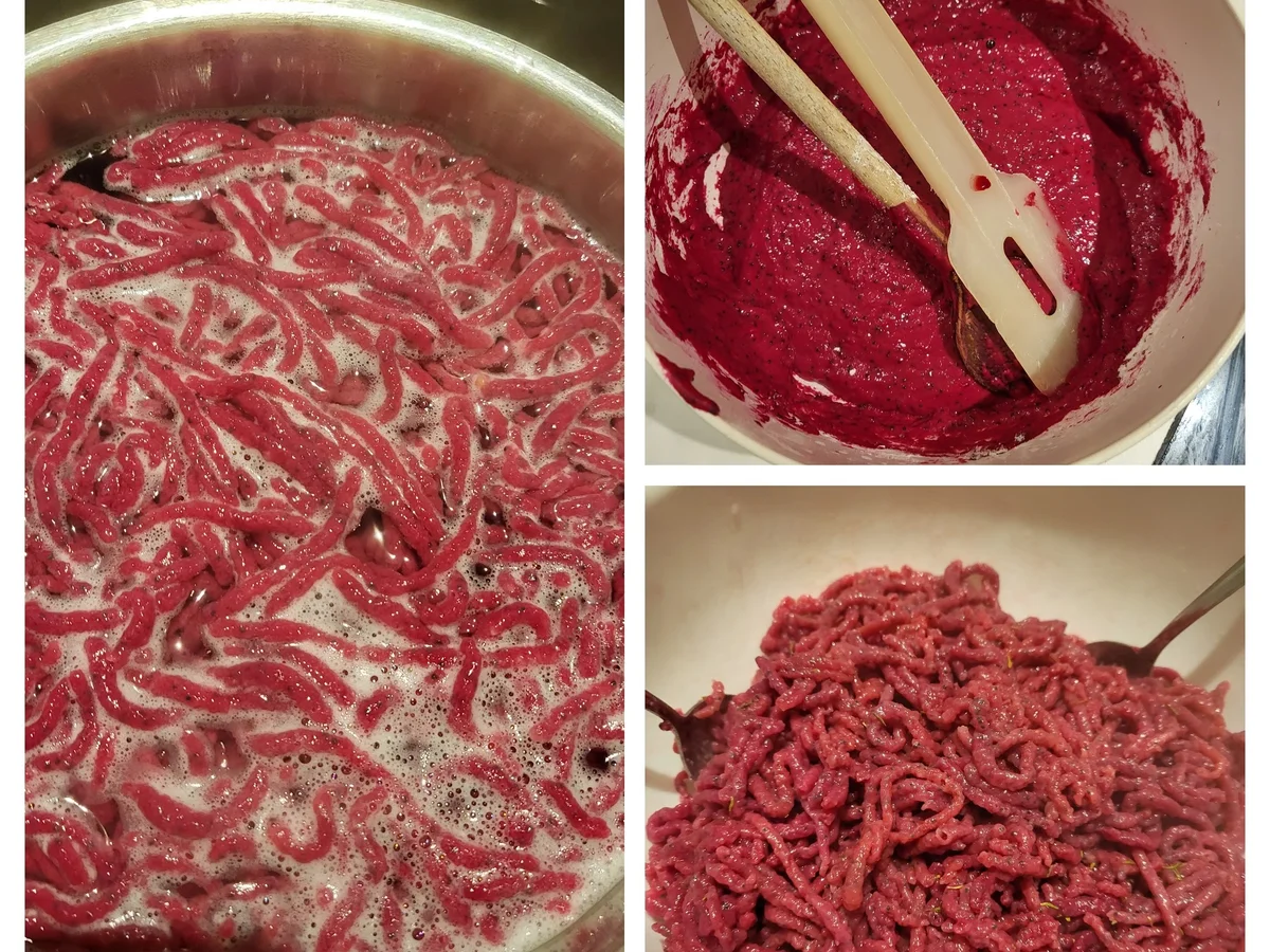 Rezept: Rote-Bete-Mohn Spätzle Bild Nr. 3 Rote-Bete-Mohn Spätzle - Rezept - Bild Nr. 3