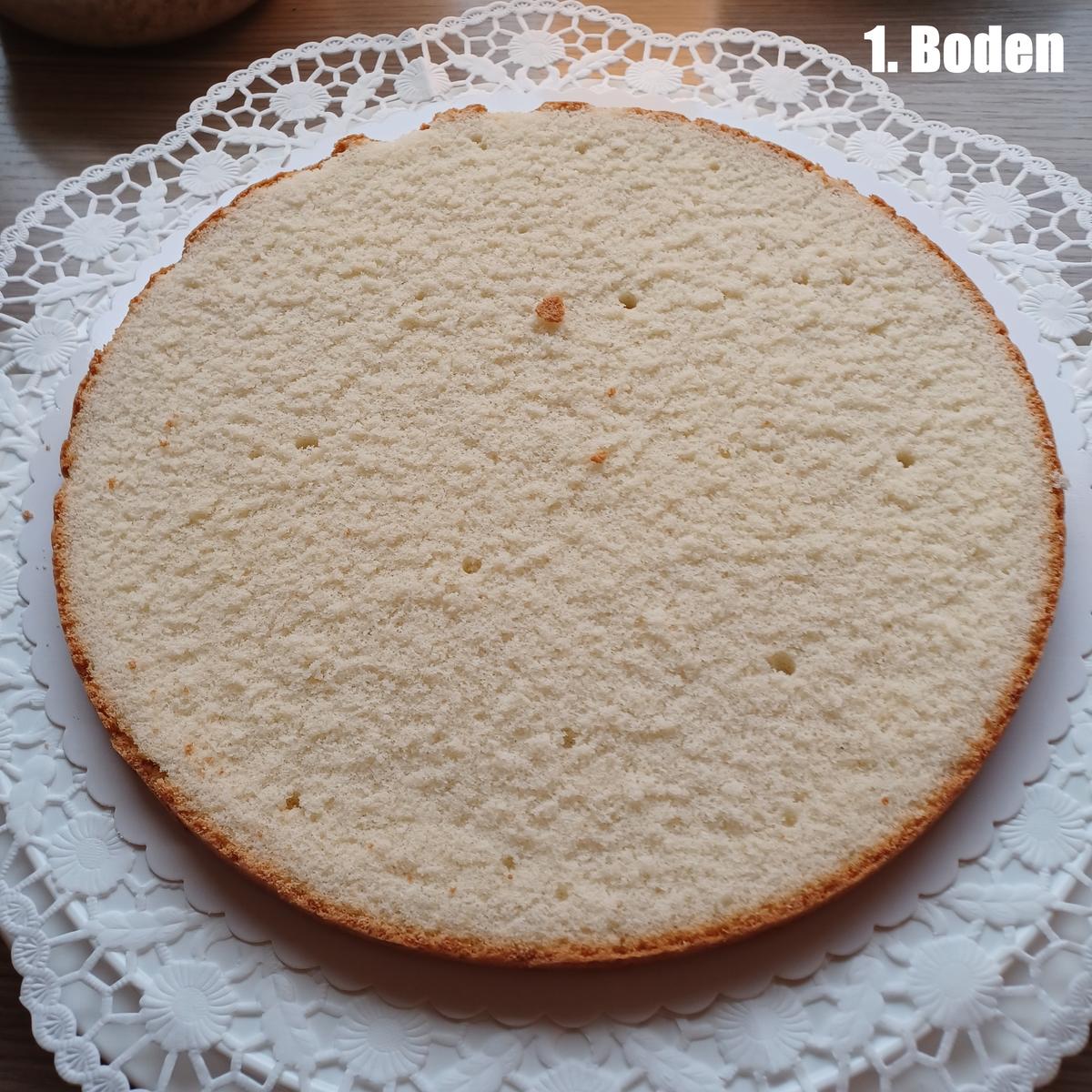 Gebrannte Mandel-Sahne-Torte mit Kirschen - Rezept - Bild Nr. 16906