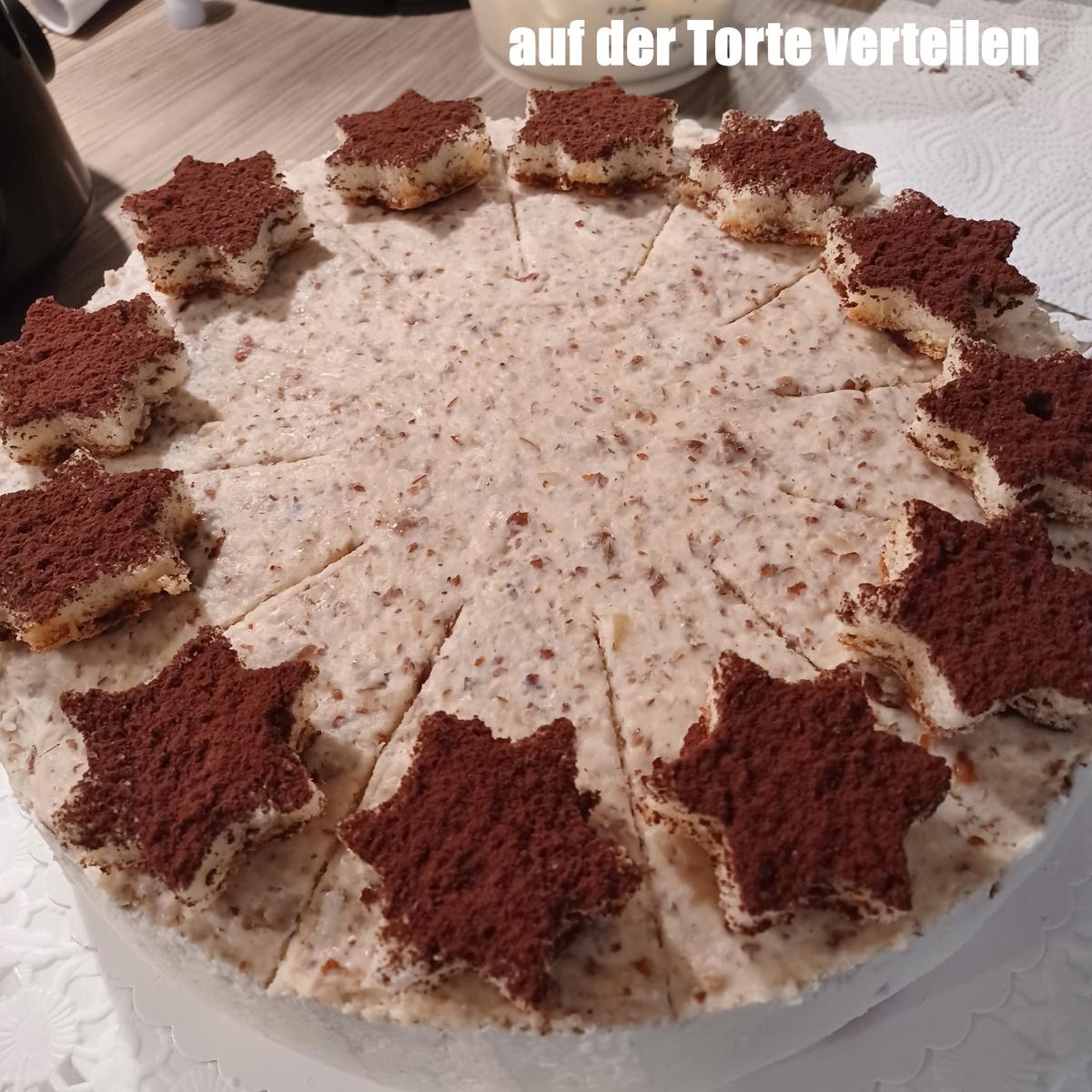 Gebrannte Mandel-Sahne-Torte mit Kirschen - Rezept - Bild Nr. 16913