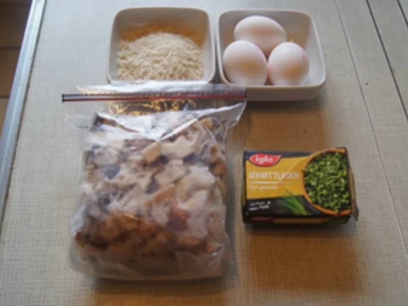 Gekochte Eier auf Rahm-Steinpilzen mit Basmatireis - Rezept - Bild Nr. 16905