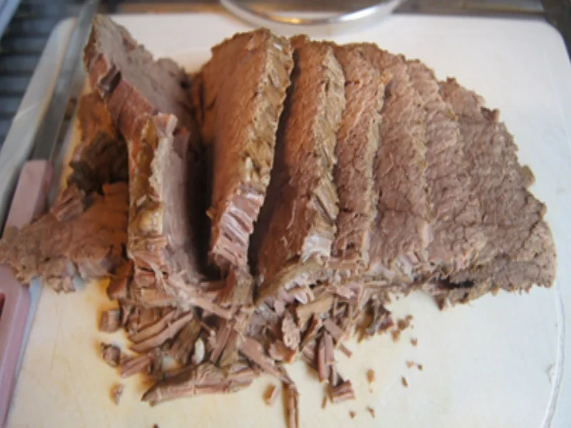 Tafelspitz mit Bouillon-Gemüse, Meerrettichsauce und Kartoffel-Bratlingen - Rezept - Bild Nr. 10