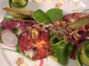 Rote-Bete-Praline mit Ricotta-Füllung und Wildkräuter-Salat - Rezept - Bild Nr. 16904