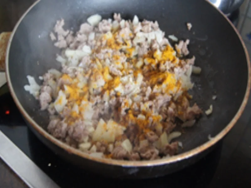 Rezept: Pellkartoffel-Drillinge mit Putenhack-Stippe und Kenia-Bohnen Bild Nr. 16934 Pellkartoffel-Drillinge mit Putenhack-Stippe und Kenia-Bohnen - Rezept - Bild Nr. 16934