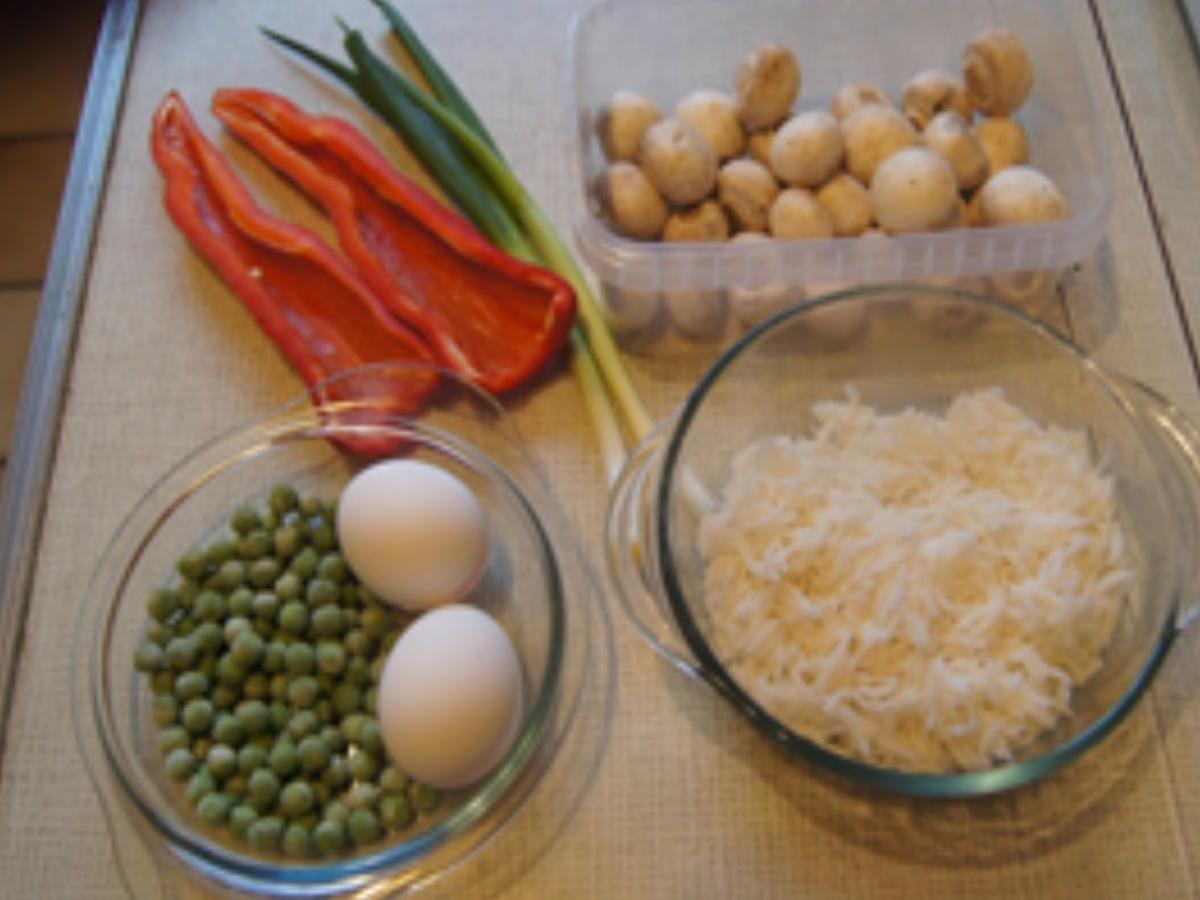 Gebratener Reis mit Ei und Gemüse - Rezept - Bild Nr. 3