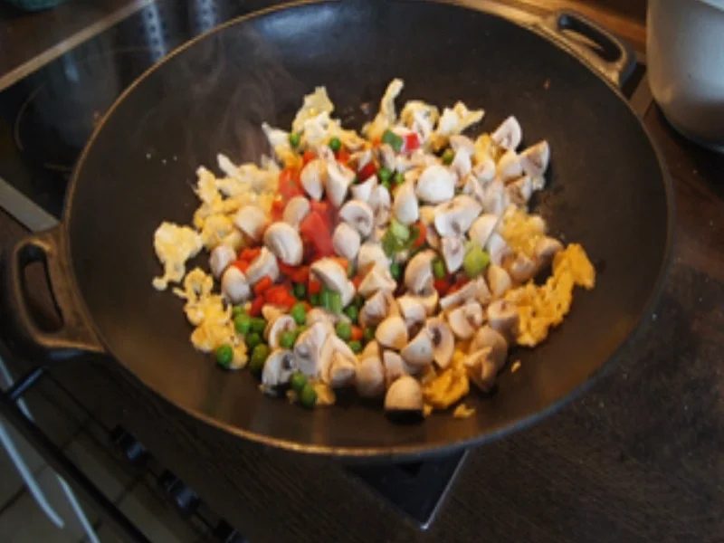 Gebratener Reis mit Ei und Gemüse - Rezept - Bild Nr. 7